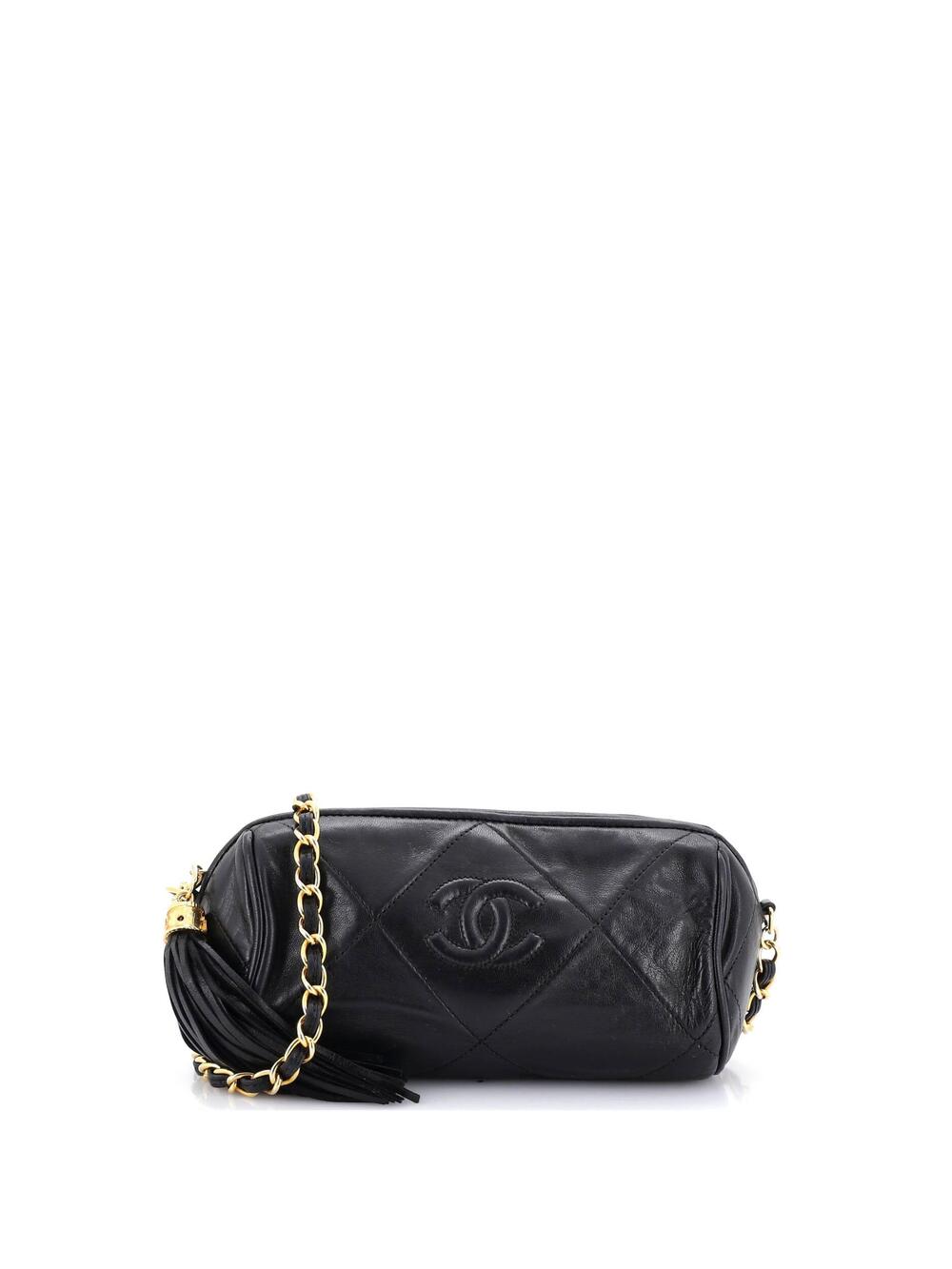Chanel Vintage Diamond Cc Barrel Bag #255162C22B